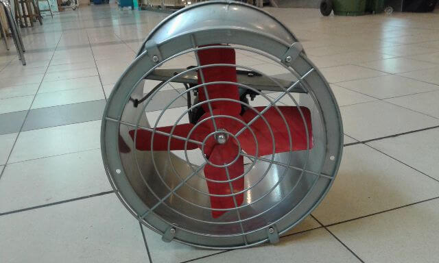 mesin drum fan instalasi penyedotan asap